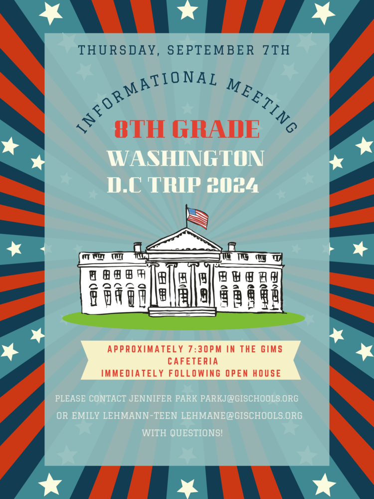 8th grade DC info flyer