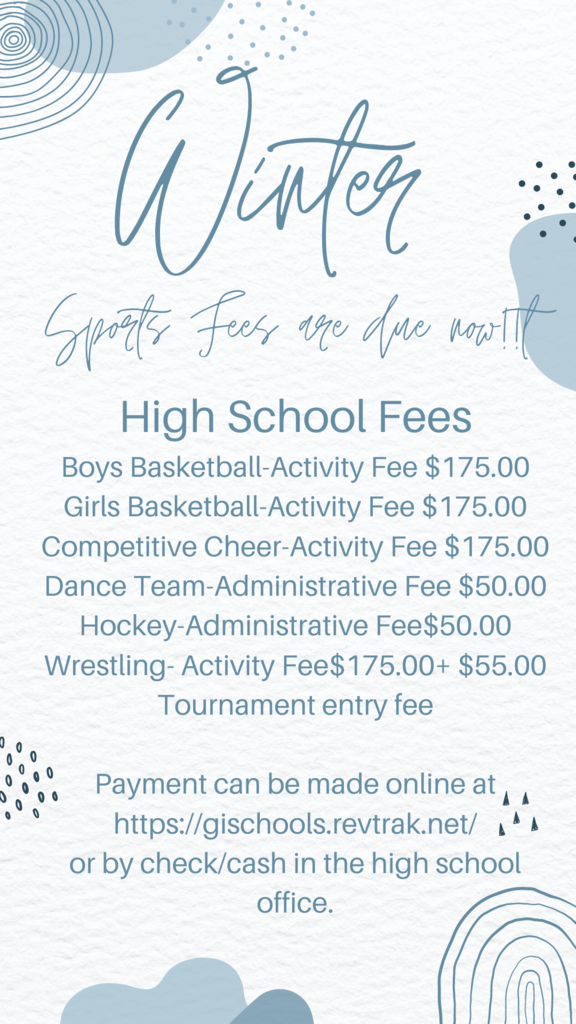 Winter sports fees due now
